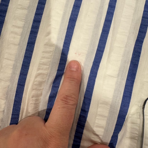 Borgo28 White and Blue Striped Casual Shirt - Picture 7 of 9